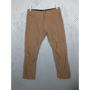 KUHL Konfidant Air Pants Men's 36x33 Brown Outdoor Hiking Outdoor Stretch Trail